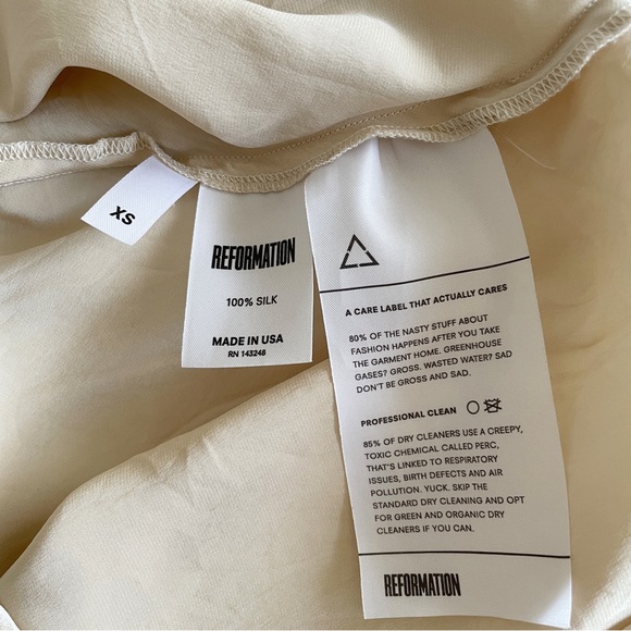 Reformation Alessandra Silk Top - Picture 3 of 3